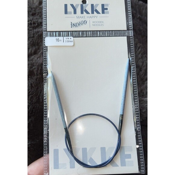 Lykke ::Indigo Circular Needles:: 4 US 16 in - Picture 1 of 3
